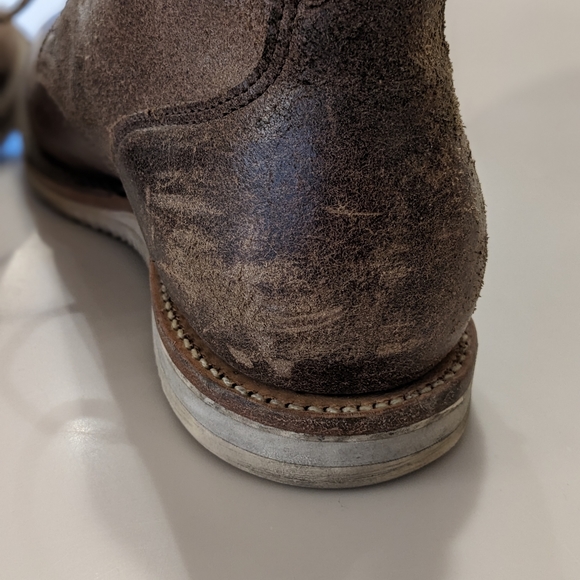 Viberg Service Boot - Natural Waxed Flesh and Mini Ripple Sole Size 10.5 - Picture 6 of 9